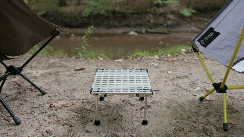 The portable camping tray made by Kimberlite